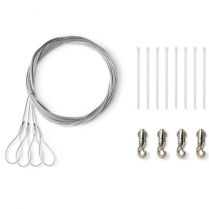 Монтажный комплект тросов и карабинов для подвеса квадратного массива MXA920, без крышки SHURE A900-S-GM