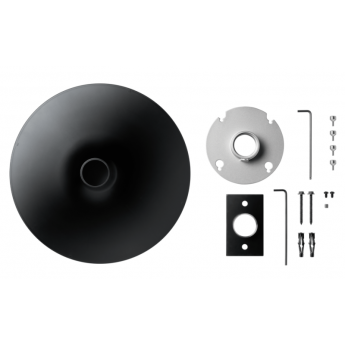 Монтажный комплект для установки круглого массива MXA920 на штанге 1.5", c крышкой черного цвета, без штанги SHURE A900B-R-PM