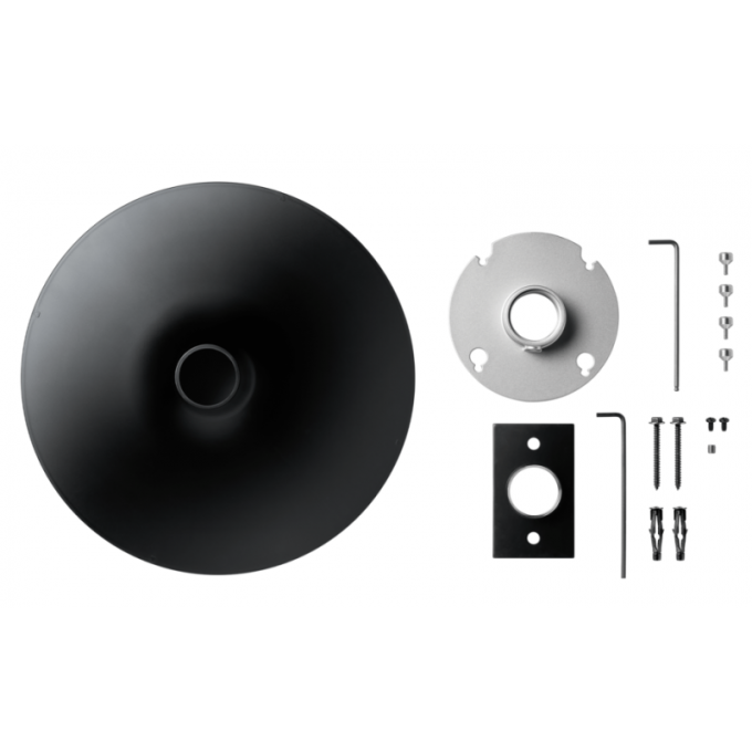 Монтажный комплект для установки круглого массива MXA920 на штанге 1.5", c крышкой черного цвета, без штанги SHURE A900B-R-PM