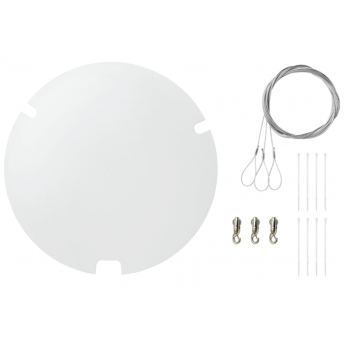 Монтажный комплект тросов и карабинов для подвеса круглого массива MXA920, c крышкой белого цвета SHURE A900W-R-GM