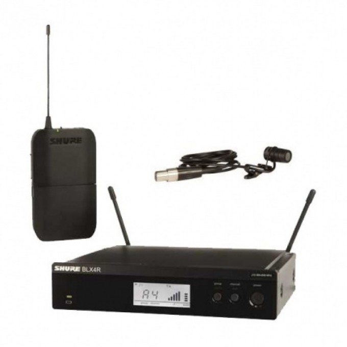 Радиосистема с поясным передатчиком BLX1. Кронштейны для крепления в рэк в комплекте SHURE BLX14RE-M17