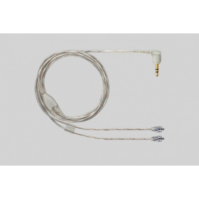 Сменный кабель для SE 215, SE315, SE425, SE535, SE846 прозрачный, посеребренные MMCX коннекторы, длина 62 см SHURE EAC64CLS