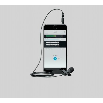 Всенаправленный конденсаторный петличный микрофон для смартфонов или планшетов, разъём 3.5 мм SHURE MVL-3.5MM