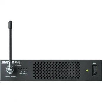 4-портовый антенный комбайнер для систем PSM® 300, диапазон 470-865 МГц (в комплекте с блоком питания) SHURE PA411-E