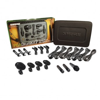 Набор микрофонов для ударных, включает  PGA52, 57, 56(X3), 81(X2) SHURE PGADRUMKIT7