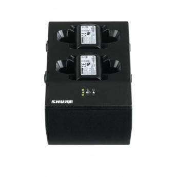 Зарядное устройство для двух передатчиков QLXD, ULXD или аккумуляторов SB900, с блоком питания PS60E (в комплекте) SHURE SBC200-E