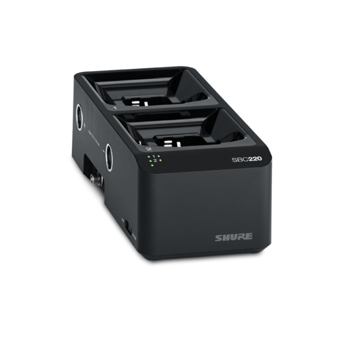 Двухпортовое сетевое зарядное устройство, без блока питания SHURE SBC220