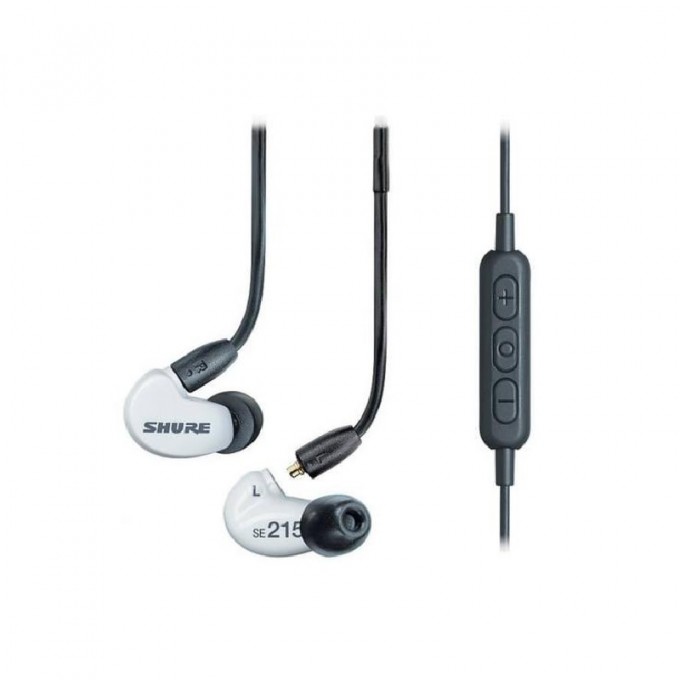 Внутриканальные наушники версия Special Edition, белые, с RMCE-UNI SHURE SE215SPE-W+UNI-EFS