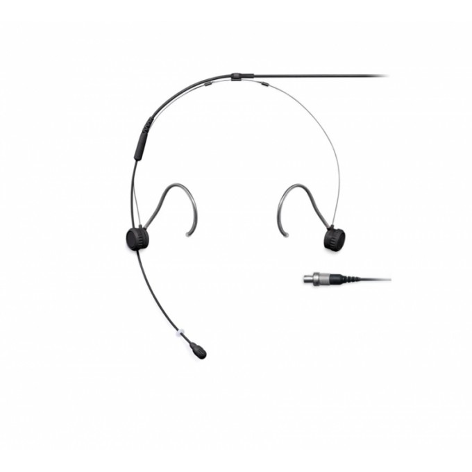 Субминиатюрный головной микрофон TwinPlex, цвет черный, разъём LEMO 3, всенаправленный SHURE TH53B/O-LEMO