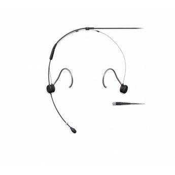 Субминиатюрный головной микрофон TwinPlex, цвет чёрный, разъём microDOT, всенаправленный SHURE TH53B/O-MDOT Субминиатюрный головной микрофон TwinPlex, цвет чёрный, разъём microDOT, всенаправленный SHURE TH53B/O-MDOT