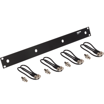 Комплект крепежа для крепления 4х антенн в 1U рэк пластине. В комплекте кабели, переходники и 1U пластина SHURE UA440